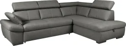 exxpo - sofa fashion Ecksofa »Salerno, Funktionssofa, hoher Sitzkomfort, Breite 268cm, L-Form« inkl. Kopf- und Armteilverstellung, wahlweise mit Bettfunktion