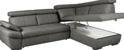 exxpo - sofa fashion Ecksofa »Salerno, Funktionssofa, hoher Sitzkomfort, Breite 268cm, L-Form« inkl. Kopf- und Armteilverstellung, wahlweise mit Bettfunktion