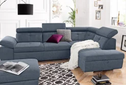 exxpo - sofa fashion Ecksofa »Spring, super bequem und komfortabel mit Armteil- und Kopfteilfunktion« aus Luxus-Microfaser +Simply Clean - für besonders einfache Reinigung!