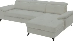 exxpo - sofa fashion Ecksofa »TAOS bequem, komfortabel durch Kopfteilverstellung, Breite 281cm« inkl. Bettfunktion und Bettkasten,toller Sitzkomfort, Steppung im Sitz