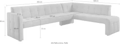 exxpo - sofa fashion Essbank »Barista, bequem und elegant, hohe Bodenfreiheit« Eckbank Barista bequem und elegant, hochwertige Detailverarbeitung