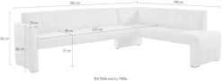 exxpo - sofa fashion Essbank elegant und modern mit hohem Sitzkomfort