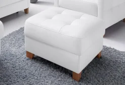 exxpo - sofa fashion Hocker »Elio bequemer Sitzkomfort und aufwendiger Detailverarbeitung« mit Staufach unter der Sitzfläche