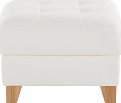 exxpo - sofa fashion Hocker »Elio bequemer Sitzkomfort und aufwendiger Detailverarbeitung« mit Staufach unter der Sitzfläche