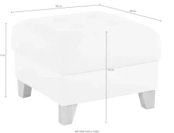 exxpo - sofa fashion Hocker »Elio bequemer Sitzkomfort und aufwendiger Detailverarbeitung« mit Staufach unter der Sitzfläche