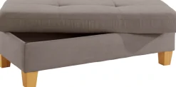 exxpo - sofa fashion Hocker »Enya Bankhocker mit Staufach unter der Sitzfläche« schöne Detailverarbeitung