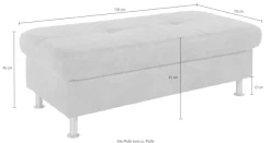 exxpo - sofa fashion Hocker »Maretto Bankhocker mit tollem Sitzkomfort« praktisches Staufach unter der Sitzfläche