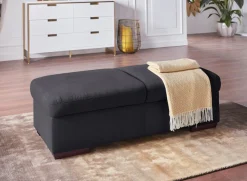 exxpo - sofa fashion Hocker »Salerno, Bankhocker mit tollem Sitzkomfort« zeitlos und elegant