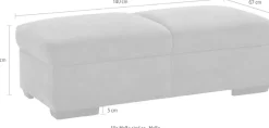 exxpo - sofa fashion Hocker »Salerno, Bankhocker mit tollem Sitzkomfort« zeitlos und elegant