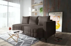 exxpo - sofa fashion Loungesofa »T wiggy Schlafsofa mit Bettfunktion und Bettkasten,« komfortabler Federkern, super Sitzkomfort, elegante Formensprache