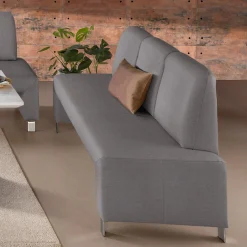 exxpo - sofa fashion Polsterbank »Intenso, Sitzbank, Breite 182 cm, wahlweise in Leder oder Textil« hohe Bodenfreiheit, frei im Raum stellbar, hoher Sitzkomfort