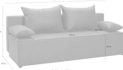 exxpo - sofa fashion Schlafsofa »Exxpo Tabou, Sofabett mit tollen Optionen« Bettfunktion ,Bettkasten, wahlweise mit Liftbettfunktion und Federkern
