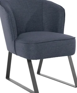 exxpo - sofa fashion Sessel »Americano, Loungesessel« mit Keder und Metallfüßen, Bezug in verschiedenen Qualitäten, 1 Stck.