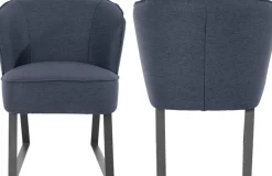 exxpo - sofa fashion Sessel »Americano, Loungesessel« mit Keder und Metallfüßen, Bezug in verschiedenen Qualitäten, 1 Stck.