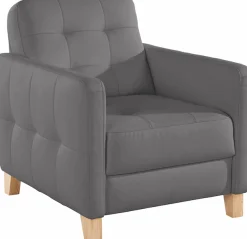 exxpo - sofa fashion Sessel »Elio, Loungesessel, aufwendige Detailverarbeitung, bequem und modern« hoher Sitzkomfort für entspannende Momente