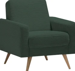 exxpo - sofa fashion Sessel »Samso, Loungesessel« elegant und bequem, aktueller Cord Bezug