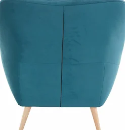 exxpo - sofa fashion Sessel »Scandi, Loungesessel mit tollem Sitzkomfort, hochwertige Polsterung« bequem, hohe Holzfüße