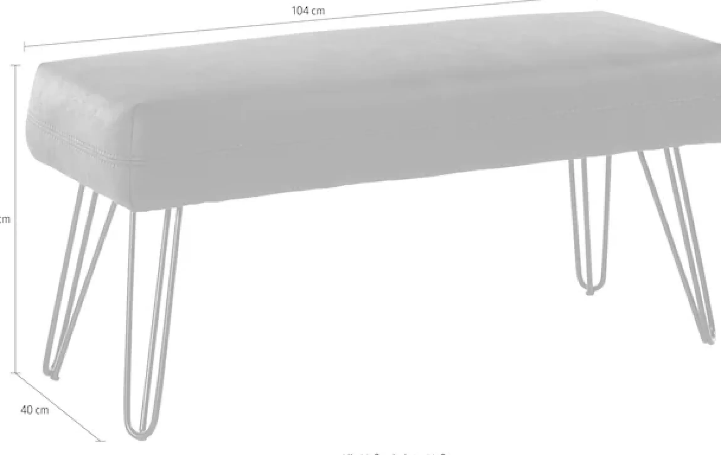 exxpo - sofa fashion Sitzbank »Doppio« Frei im Raum stellbar