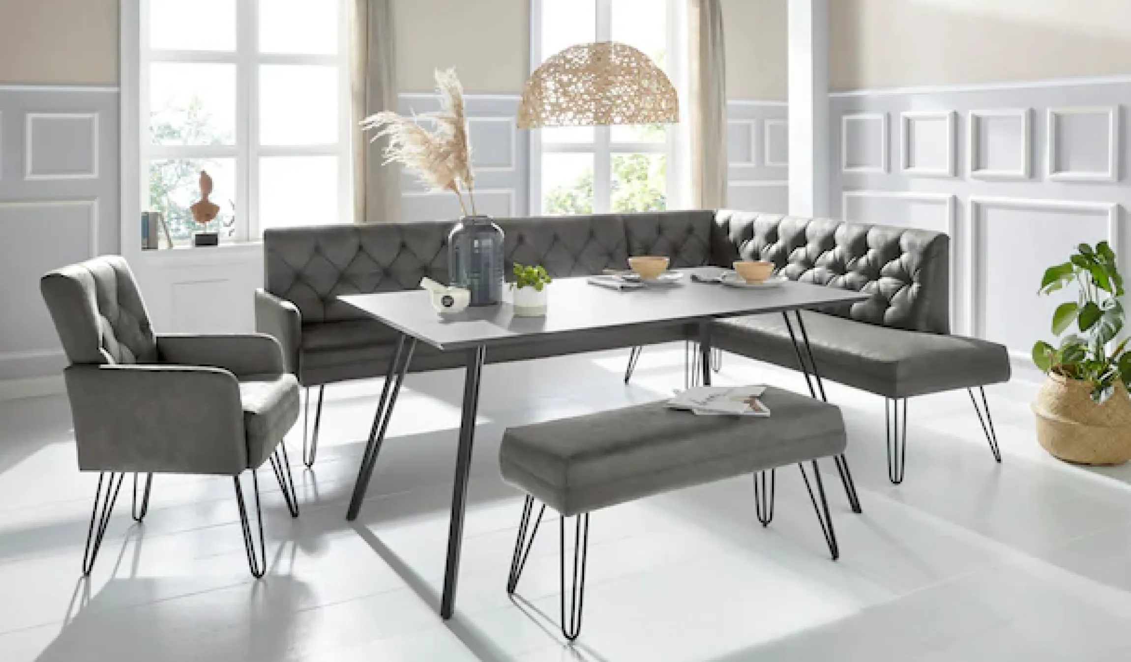 exxpo - sofa fashion Sitzbank »Doppio« Frei im Raum stellbar