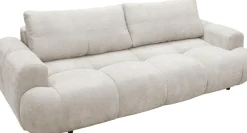 exxpo - sofa fashion 3-Sitzer »Alessano, 254 cm breit, modern & gemütlich« Verlässliche Qualität, inkl.Bettfunktion, Bettkasten, 2x Plaidskissen