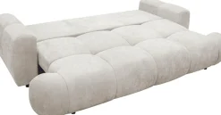 exxpo - sofa fashion 3-Sitzer »Alessano, 254 cm breit, modern & gemütlich« Verlässliche Qualität, inkl.Bettfunktion, Bettkasten, 2x Plaidskissen