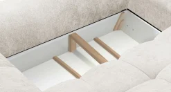 exxpo - sofa fashion 3-Sitzer »Alessano, 254 cm breit, modern & gemütlich« Verlässliche Qualität, inkl.Bettfunktion, Bettkasten, 2x Plaidskissen