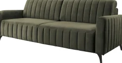 exxpo - sofa fashion 3-Sitzer »Grande, Schlafsofa, Dauerschläfer, Microvelours-Bezug, Breite 222cm« mit Bettfunktion und Bettkasten, komfortabler Federkern