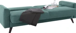 exxpo - sofa fashion 3-Sitzer »Samso, elegant und bequem, toller Sitzkomfort, Schlafsofa« Kippcouch, inklusive Bettfunktion und Bettkasten, Komfortsitzhöhe 49cm