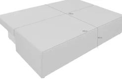 exxpo - sofa fashion 3-Sitzer »Tabou Sound Scream Schlafsofa Breite 193cm« mit Schlaffunktion und Bettkasten, inkl. loser Zier- und Rückenkissen