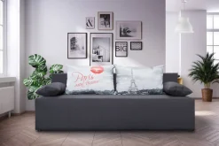 exxpo - sofa fashion 3-Sitzer »Tabou Paris Schlafsofa mit Stauraum« mit Schlaffunktion und Bettkasten, inkl. loser Zier- und Rückenkissen