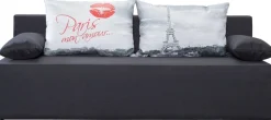 exxpo - sofa fashion 3-Sitzer »Tabou Paris Schlafsofa mit Stauraum« mit Schlaffunktion und Bettkasten, inkl. loser Zier- und Rückenkissen
