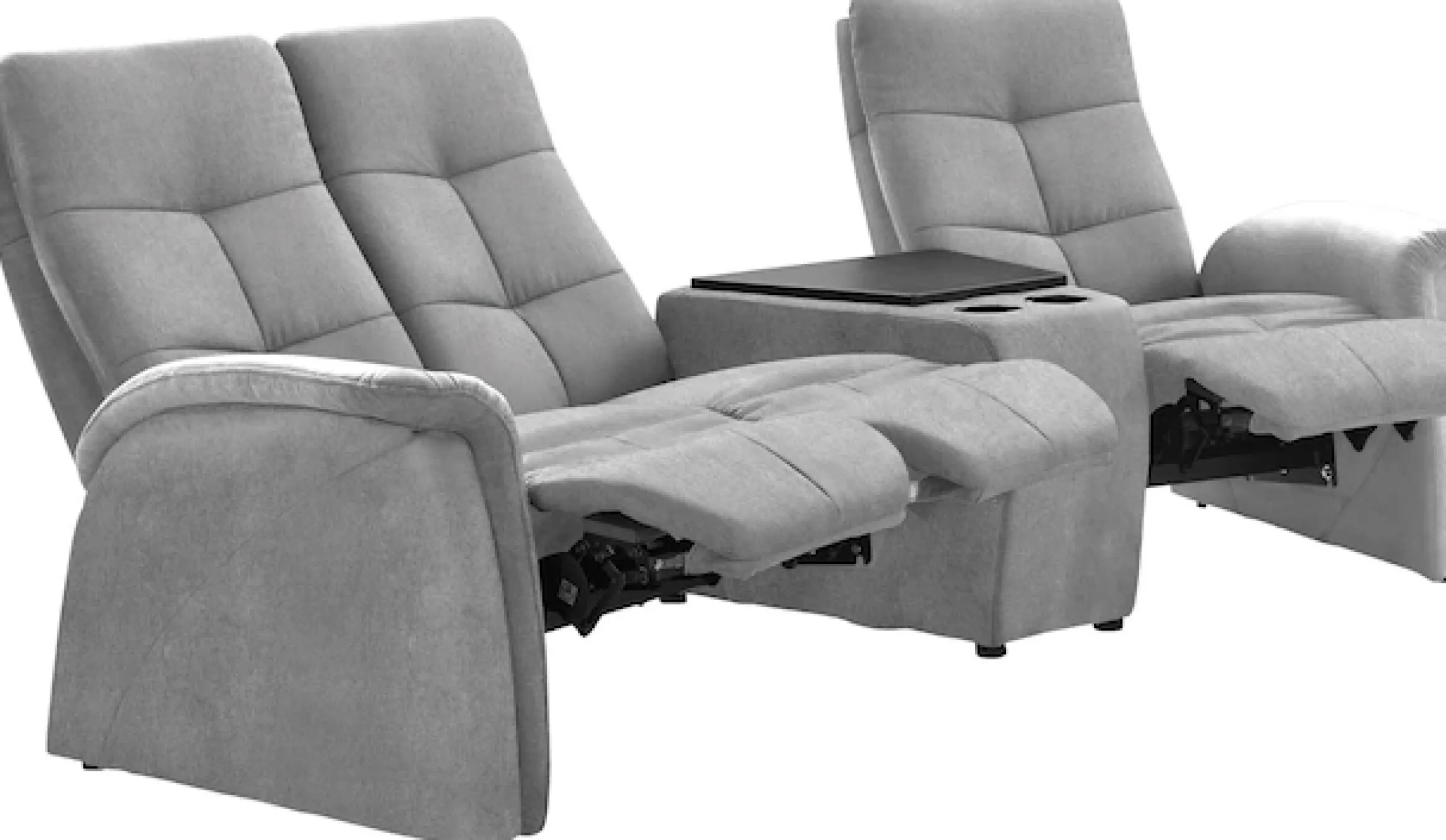 exxpo - sofa fashion 3-Sitzer »Tivoli, Kinosofa mit Relaxfunktion, mit Ablagetisch und Stauraum« bequem und komfortabel, hohe Rückenlehne