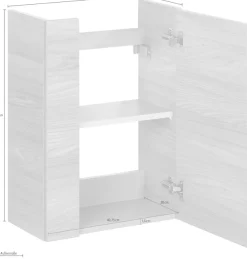 FACKELMANN Waschbeckenunterschrank Badmöbel für Gäste-WC, Breite ca. 45 cm