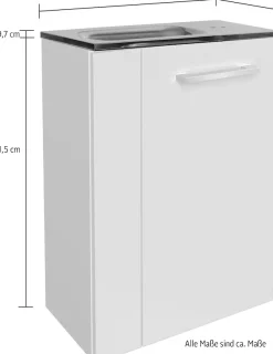 FACKELMANN Waschtisch »SBC« Set,bestehend aus Becken und Unterbau, Breite ca. 45 cm