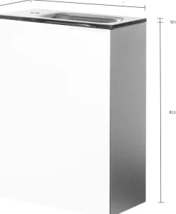 FACKELMANN Waschtisch »SBC« Set,bestehend aus Becken und Unterbau, Breite ca. 45 cm