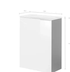 FACKELMANN Waschtisch »SBC« Set,bestehend aus Becken, Beleuchtung und Unterbau, Breite ca. 45 cm