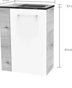 FACKELMANN Waschtisch »SBC« Set,bestehend aus Becken und Unterbau, Breite ca. 45 cm
