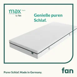 fan Komfortschaummatratze »max foam by fan, 5 Zonen Matratze 90x200 cm, 140x200 & weitere Größen« 18 cm hoch Raumgewicht: 30 kg/m³ 1 Stk. tlg. Matratze, 90x200 cm von Stiftung Warentest 