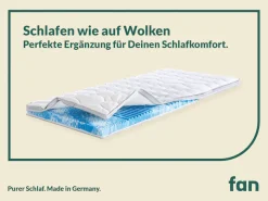 fan Topper »Gel-Feeling, 7 Zonen Topper 90x200 cm, 180x200 cm & weitere Größen« Matratze, Boxspringbett, Hausstauballergiker geeignet, ergonomisch