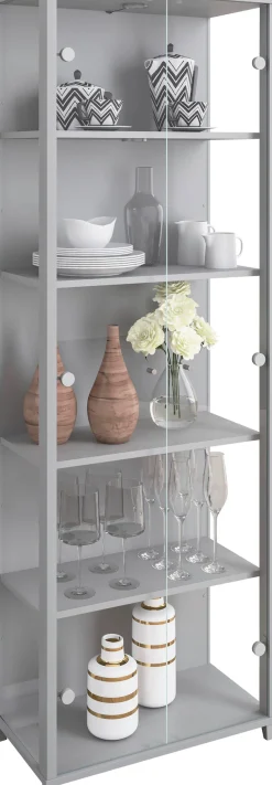 fif möbel Vitrine »OPTIMA« Standvitrine, Vitrinenschrank, Glasvitrine, Sammlervitrine