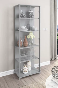 fif möbel Vitrine »OPTIMA« Standvitrine, Vitrinenschrank, Glasvitrine, Sammlervitrine