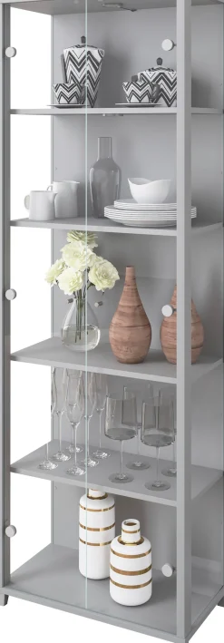 fif möbel Vitrine »OPTIMA« Standvitrine, Vitrinenschrank, Glasvitrine, Sammlervitrine