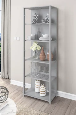 fif möbel Vitrine »OPTIMA« Standvitrine, Vitrinenschrank, Glasvitrine, Sammlervitrine