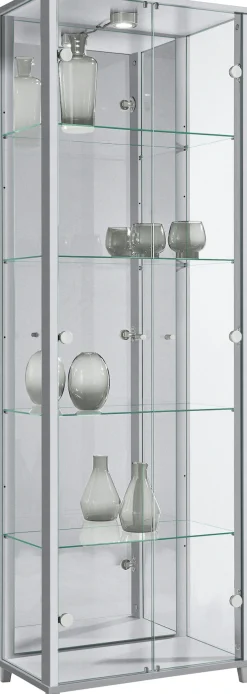 fif möbel Vitrine »OPTIMA« Standvitrine, Vitrinenschrank, Glasvitrine, Sammlervitrine, LED