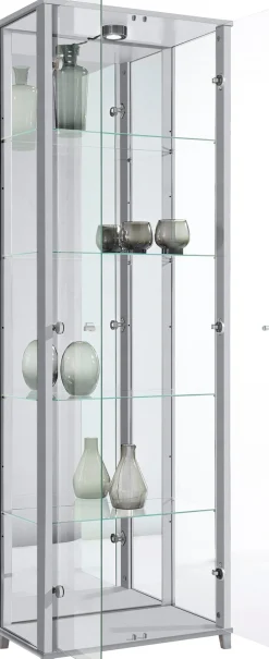 fif möbel Vitrine »OPTIMA« Standvitrine, Vitrinenschrank, Glasvitrine, Sammlervitrine, LED
