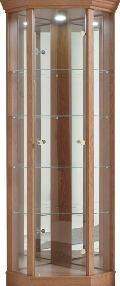fif möbel Vitrine »TRIO« Eckvitrine/Glasvitrine 1x Glastür, perfekt für Sammler, Sammlervitrine