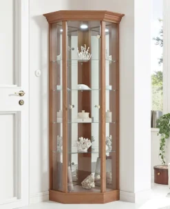 fif möbel Vitrine »TRIO« Eckvitrine/Glasvitrine 1x Glastür, perfekt für Sammler, Sammlervitrine