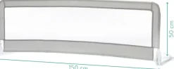 Fillikid Bettschutzgitter »grau, 150/50cm«