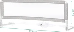 Fillikid Bettschutzgitter »Hugo 135/50 cm« mit Klappfunktion