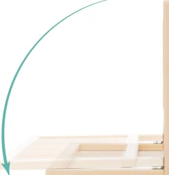 Fillikid Bettschutzgitter »Lilly, natur, 140/45 cm« aus Holz; Made in Europe